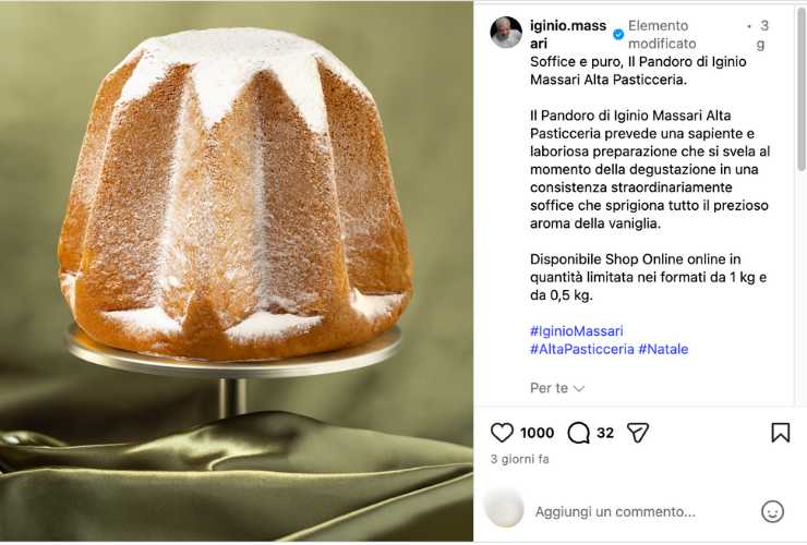 Iginio Massari dolce di Natale - ButtalaPasta.it