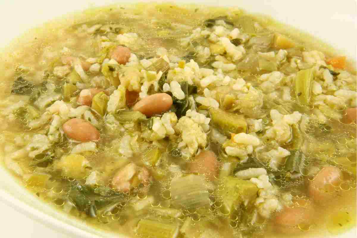 Minestrone verza fagioli