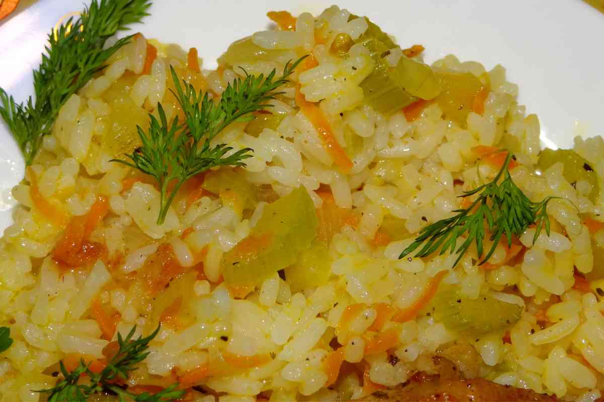 Risotto carote sedano cipolla