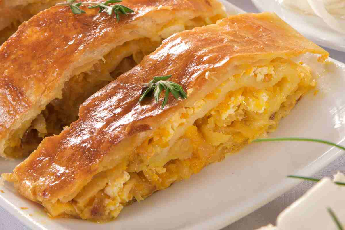 Strudel zucca e formaggi