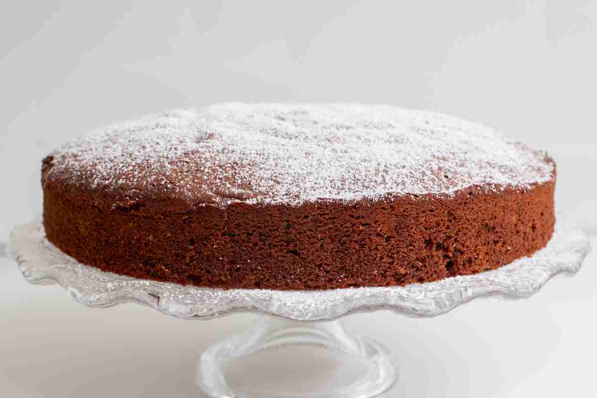 Torta al cioccolato senza lattosio e senza glutine