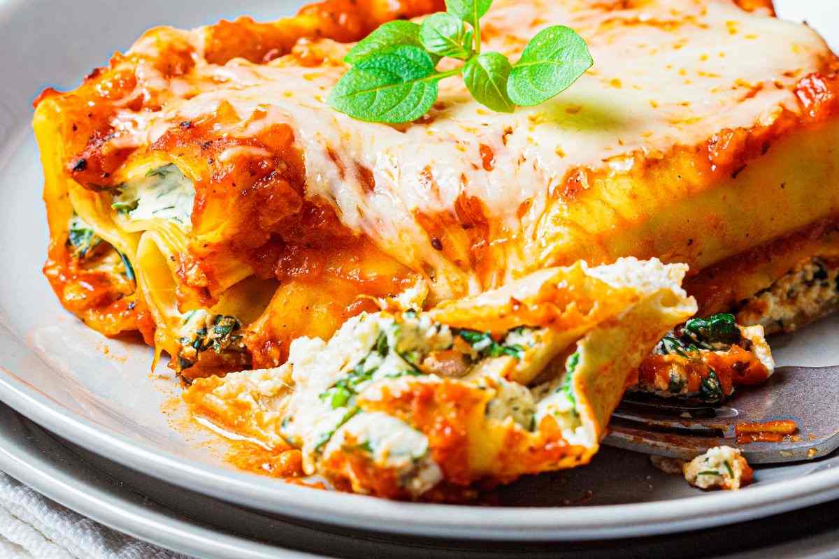 piatto con cannelloni