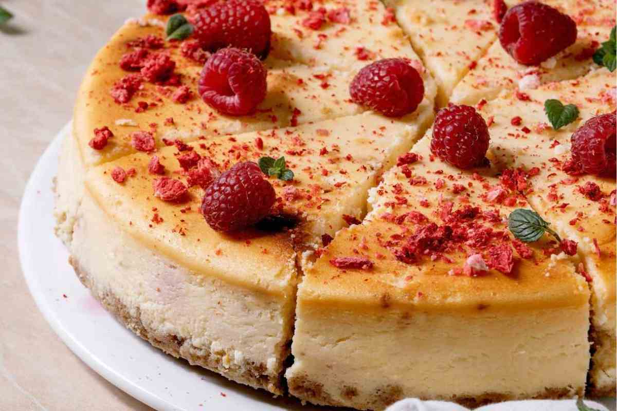 cheesecake ai lamponi