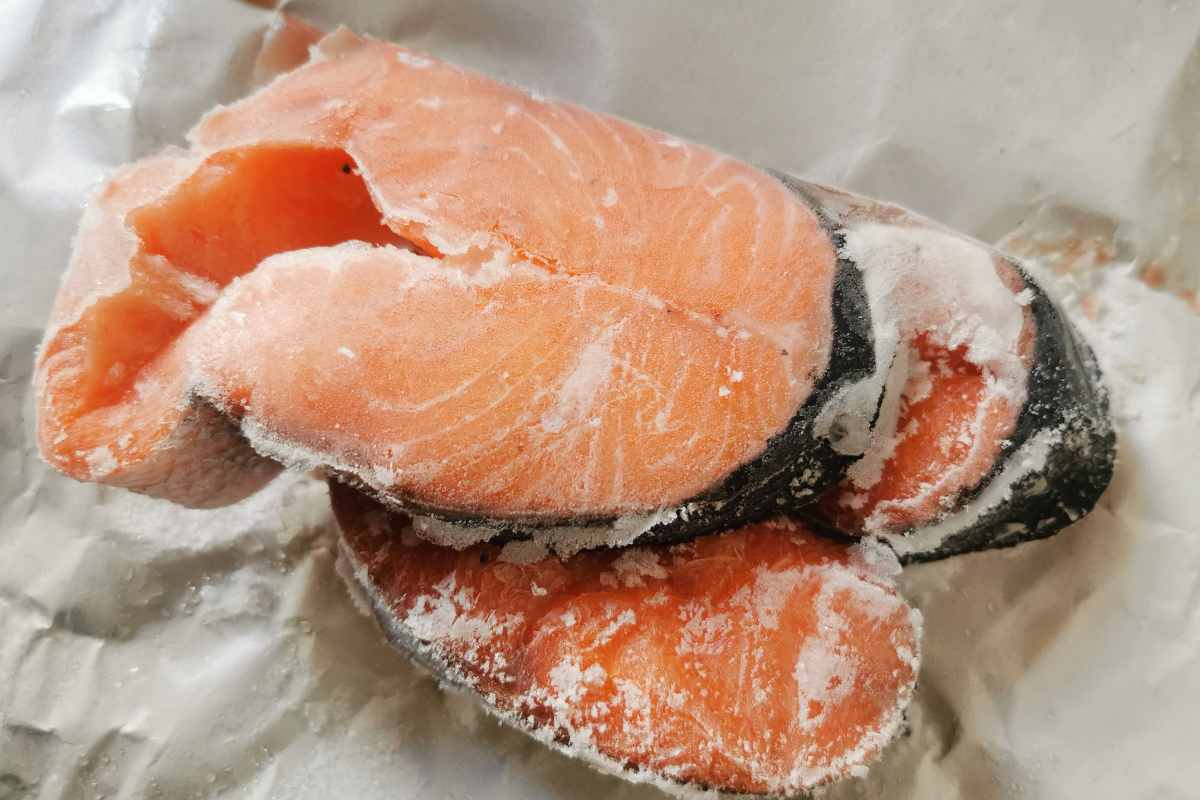 tranci di salmone surgelati