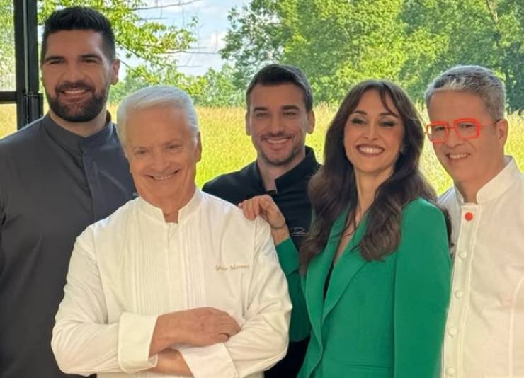 i tre giudici di Bake Off Italia con benedetta parodi e Iginio Massari