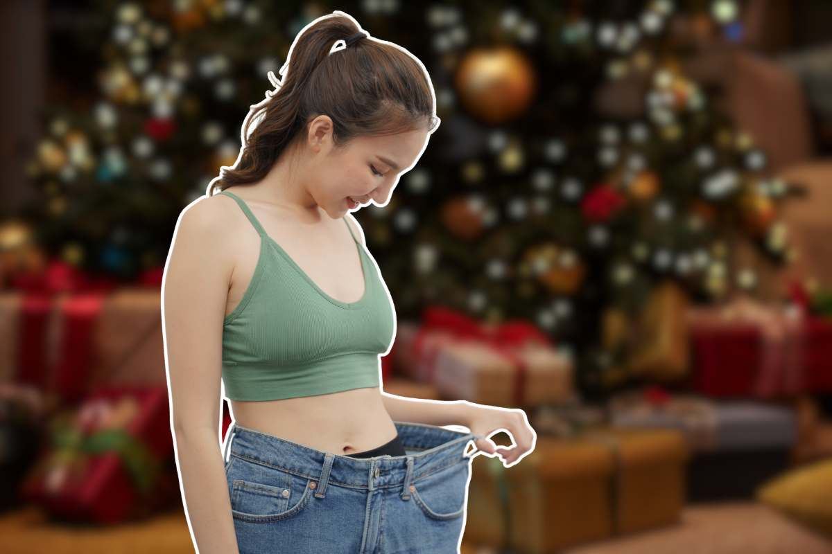 ragazza in primo piano con pantaloni larghi