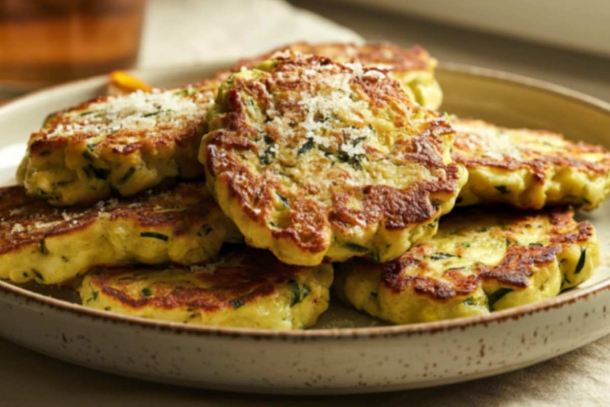 frittelle di verza in un piatto