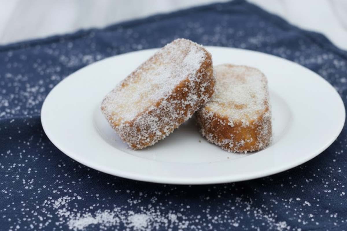 fette di pane fritto dolce con zucchero