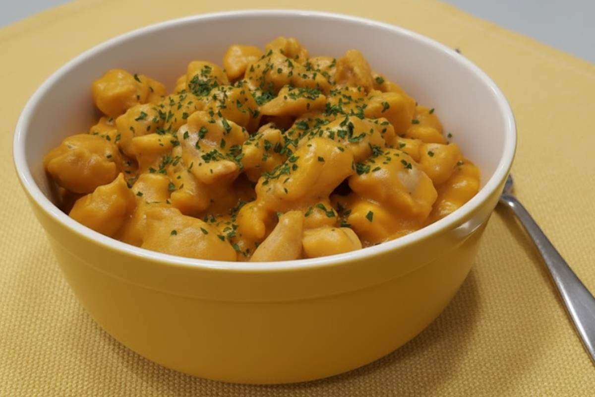 pollo cremoso alla zucca