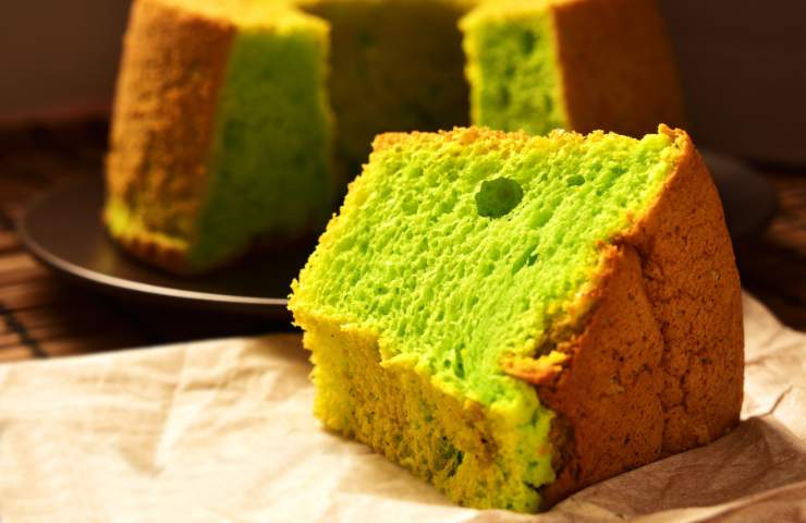 Fetta di Chiffon Cake al Pandan