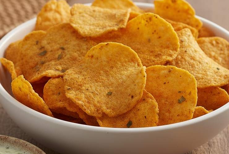 chips di lenticchie con aromi