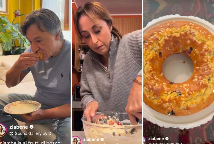 Fabio Caressa, Benedetta Parodi e ciambella