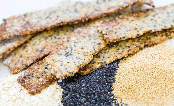 cracker di ceci e semi misti