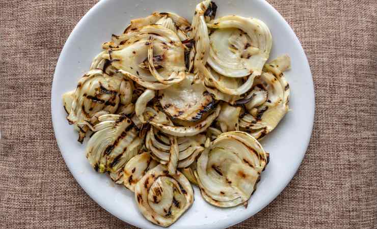 piatto di finocchi grigliati