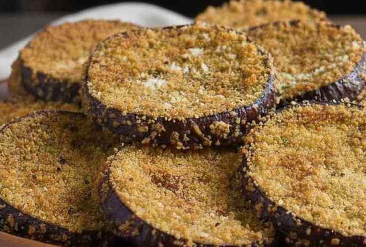 melanzane dorate con pangrattato