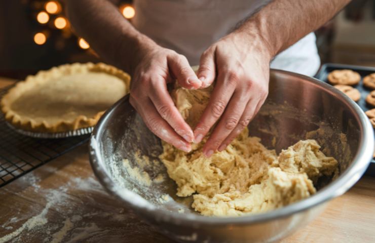 impasto per plumcake in una ciotola