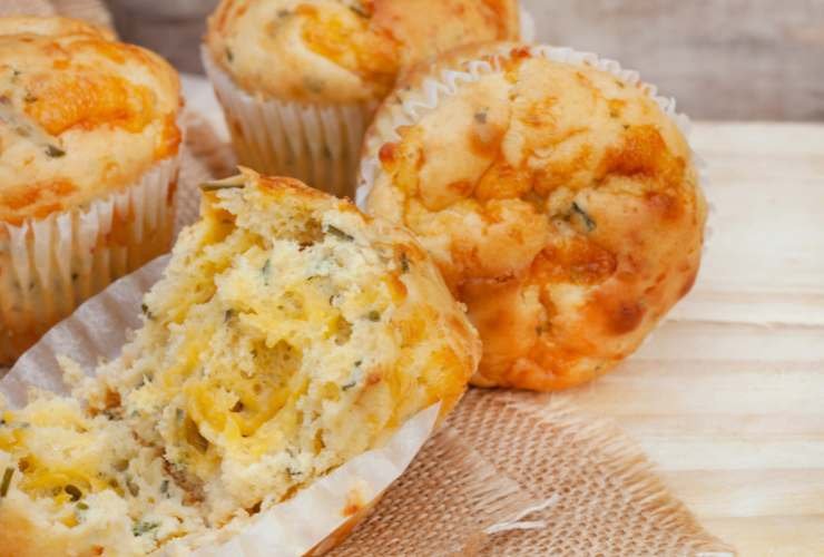 muffin salati con cuore filante