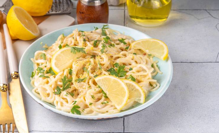 pasta in bianco con limone 