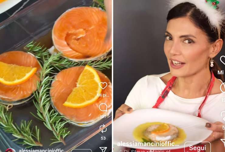 Alessia Mancini prepara salmone all'arancia