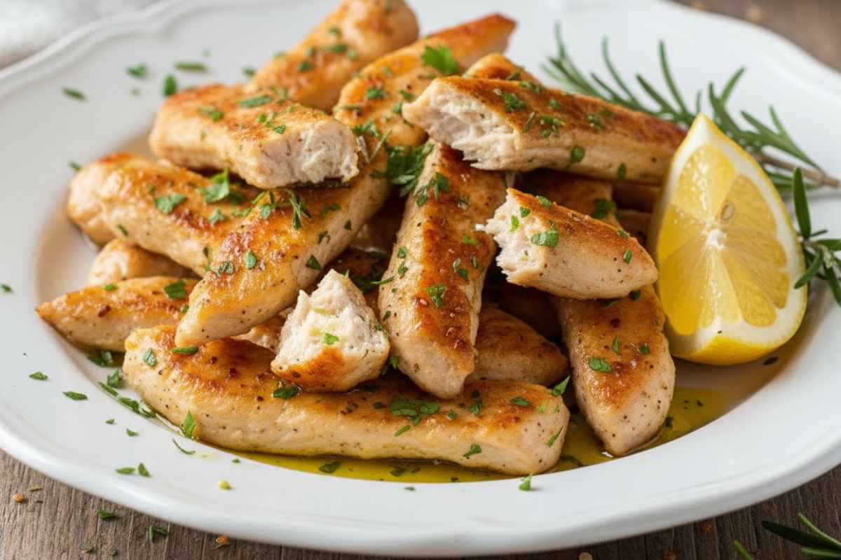 straccetti di pollo con erbe aromatiche