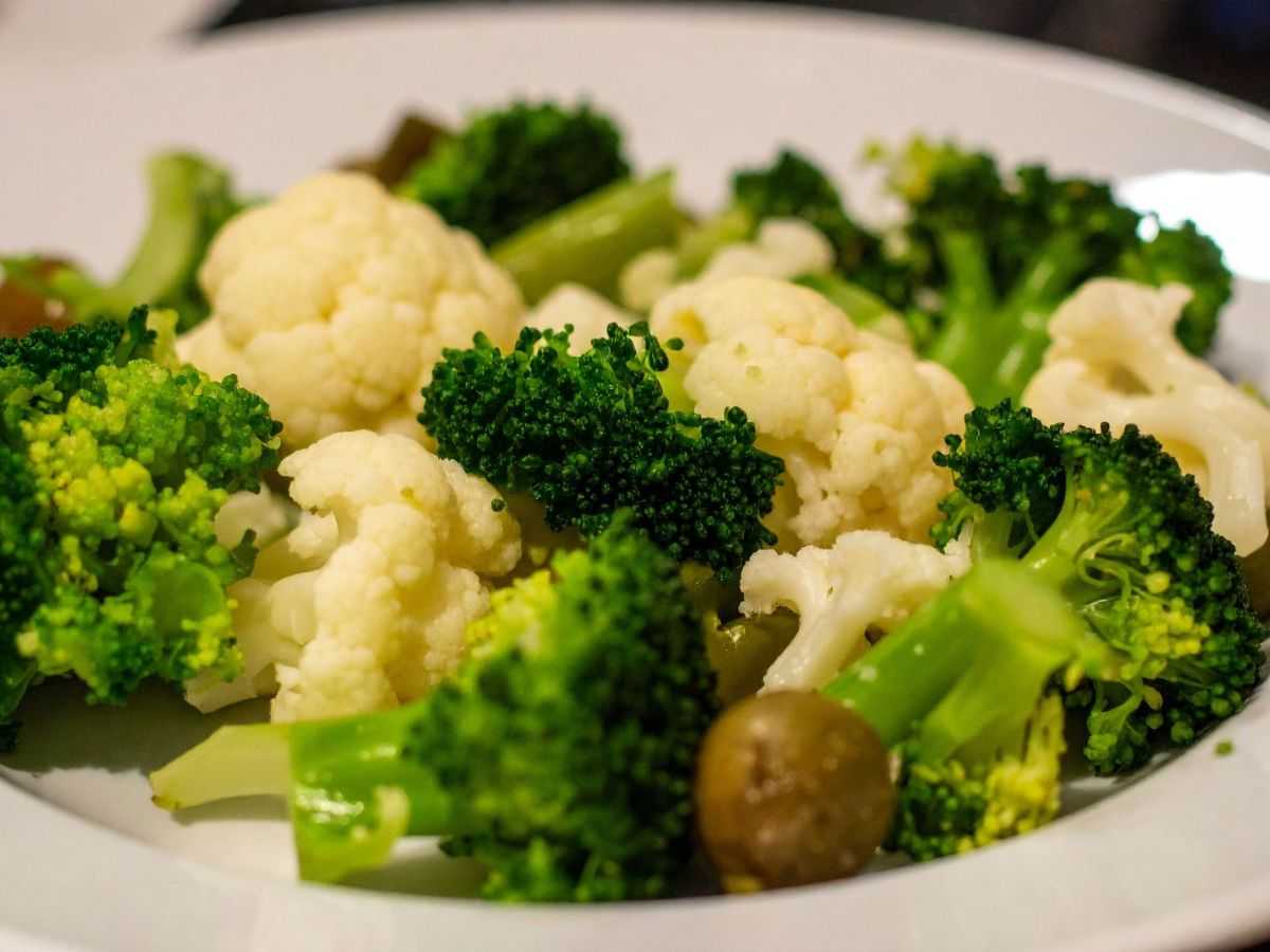 broccoli e cavolfiori cotti