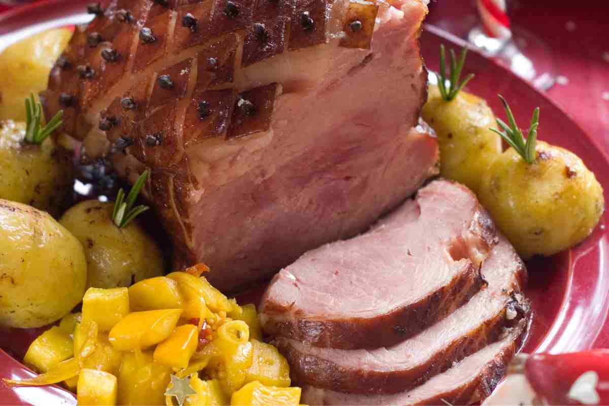 Arista di maiale con le patate al forno