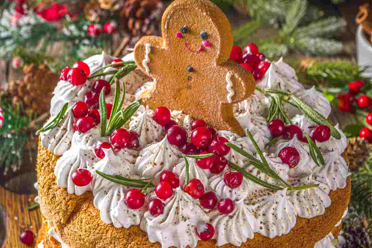 Gingerbread Cake di Natale vista da vicino