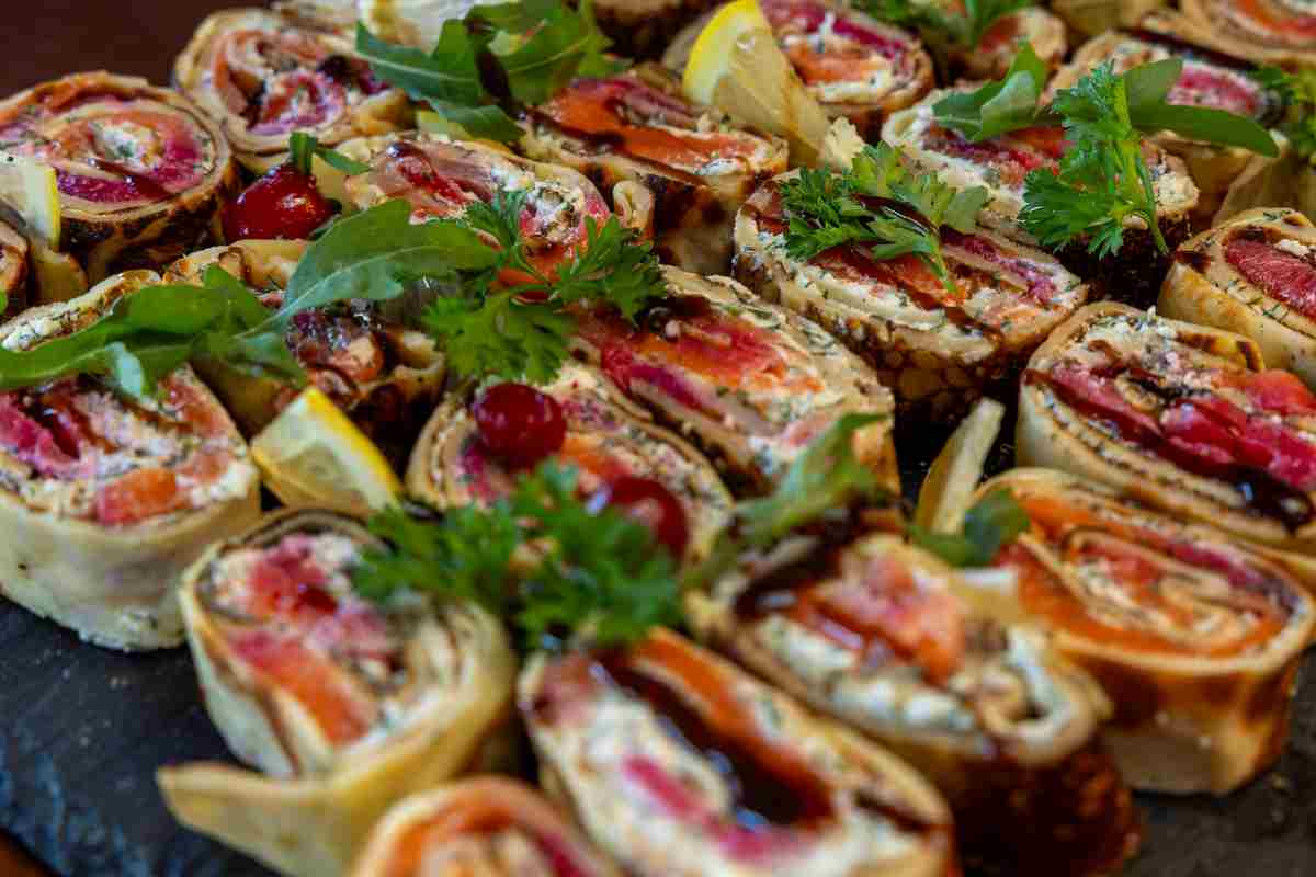 Girelle di crepes salate