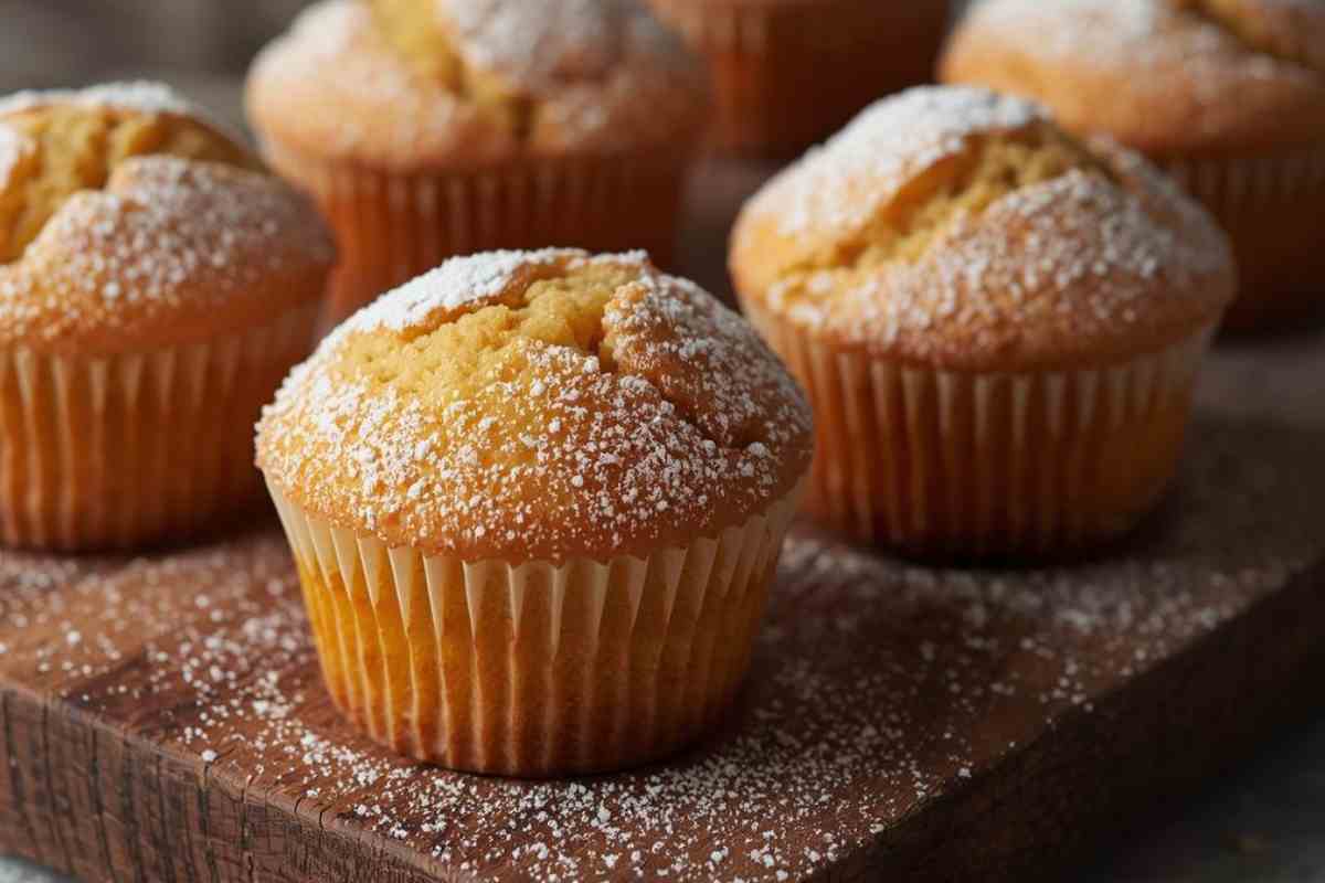 Muffin con zucchero a velo