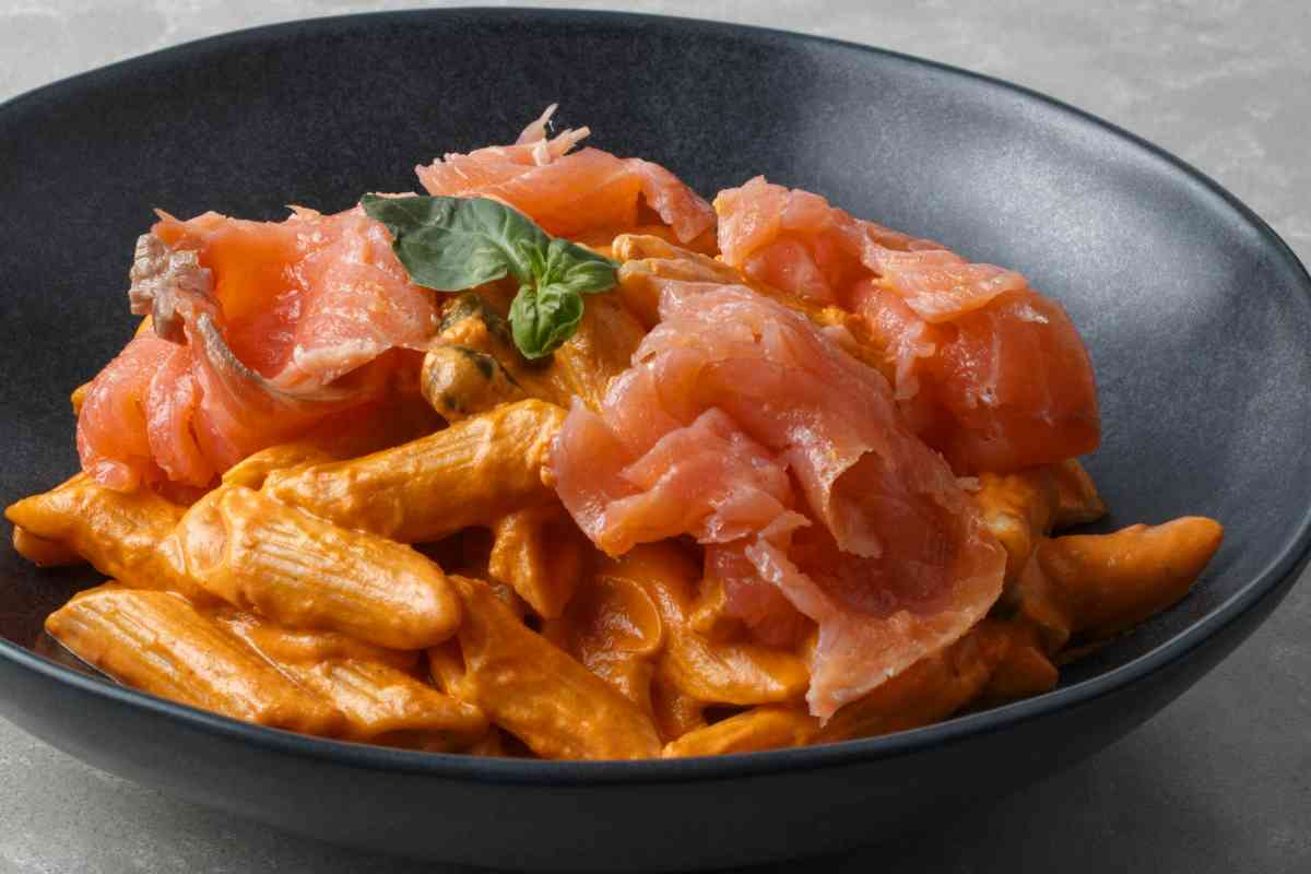 Pasta con salmone