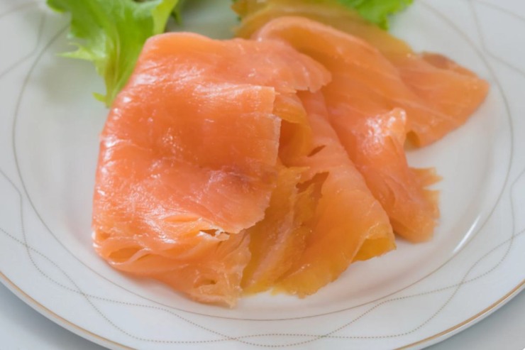 Salmone affumicato a fette 
