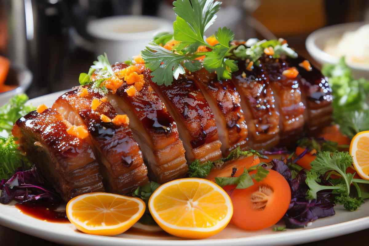 arrosto di maiale con arancia