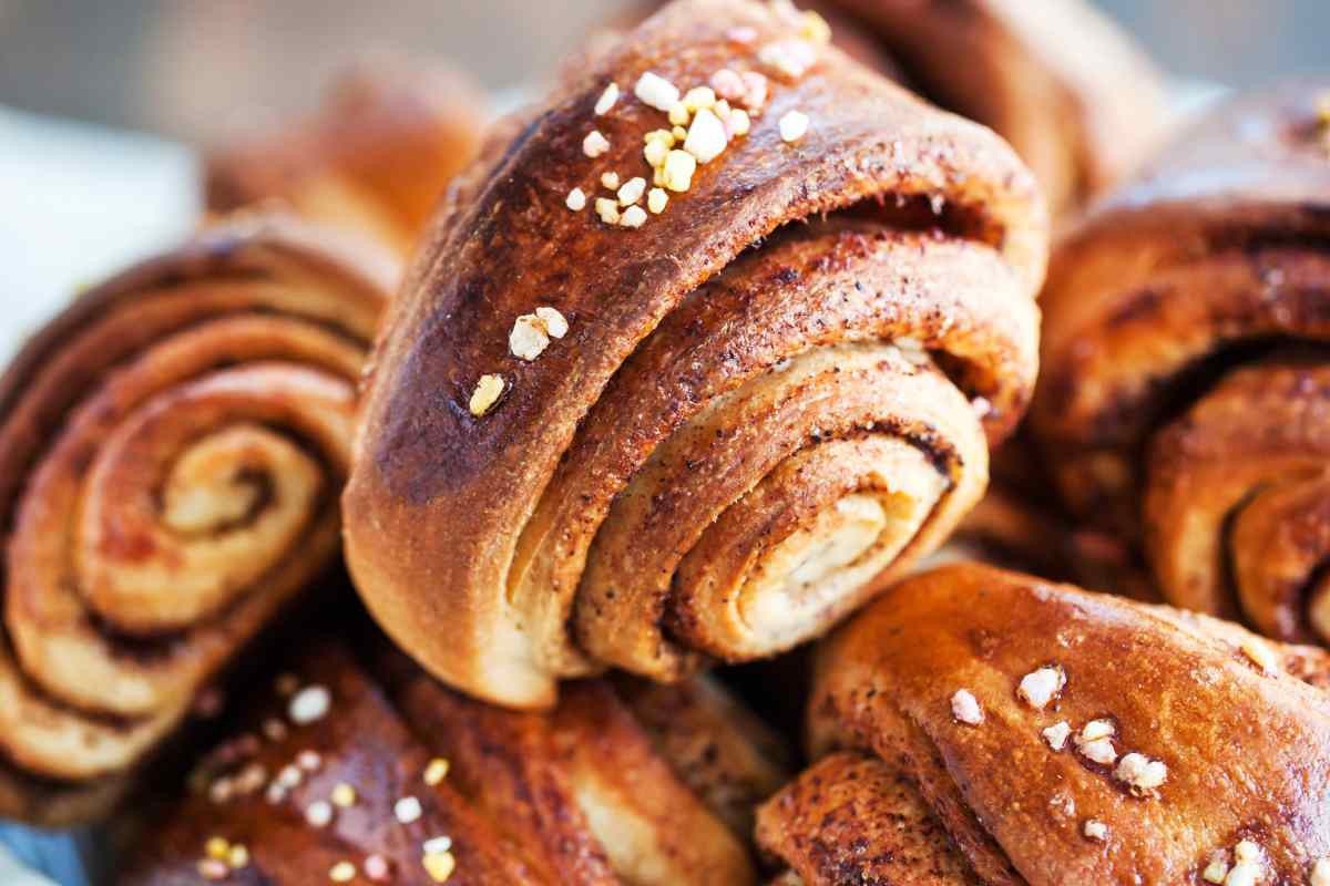 brioches soffici arrotolate