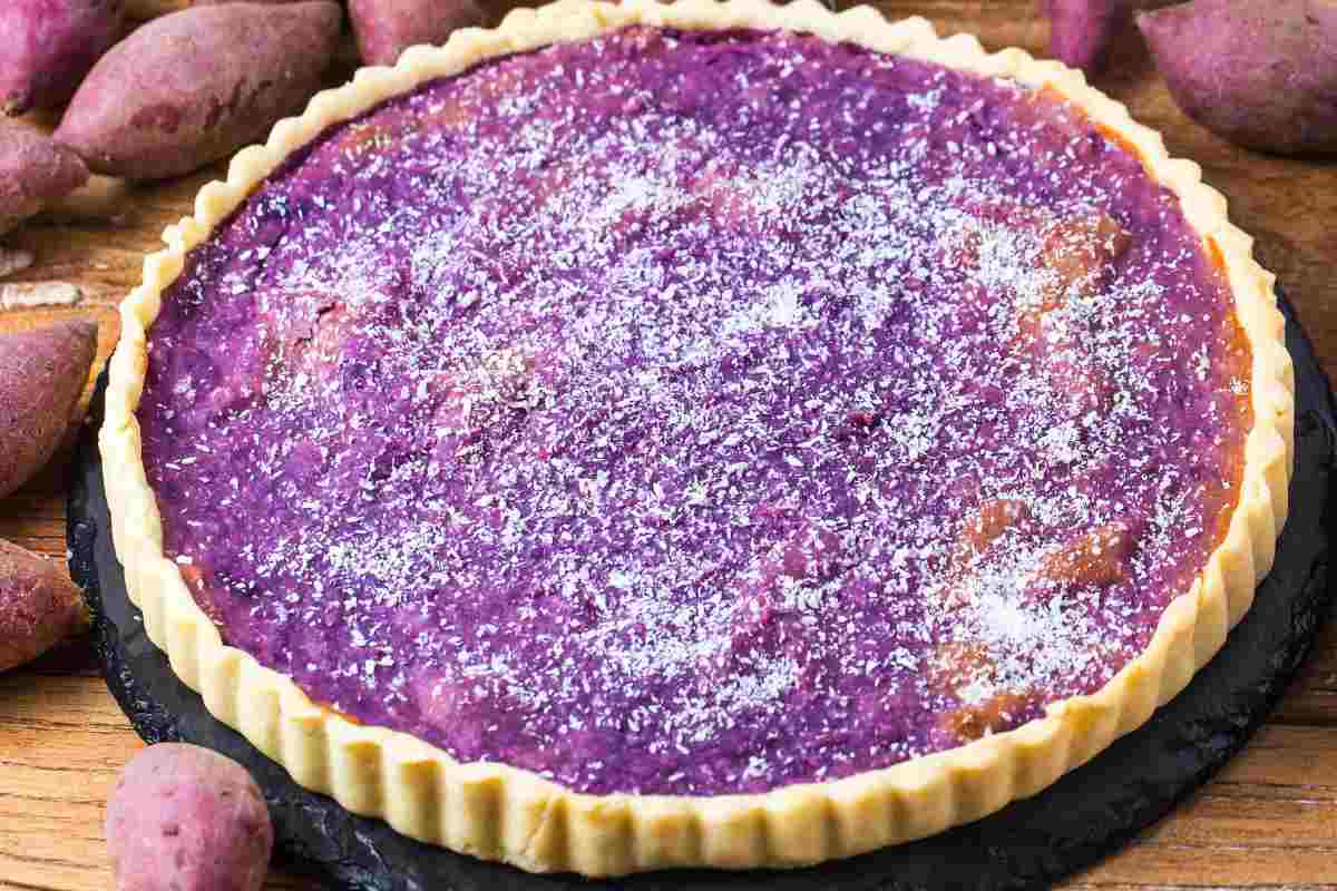 cheesecake di patate viola