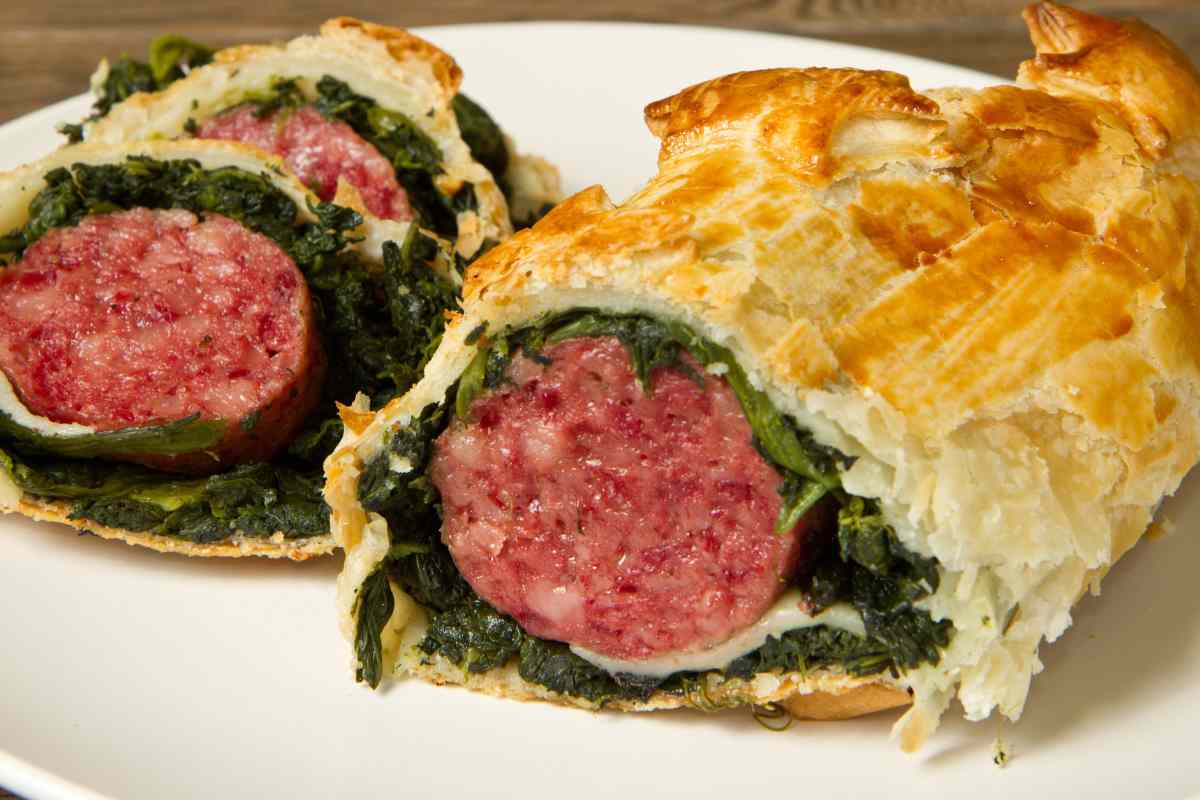 cotechino in crosta con spinaci