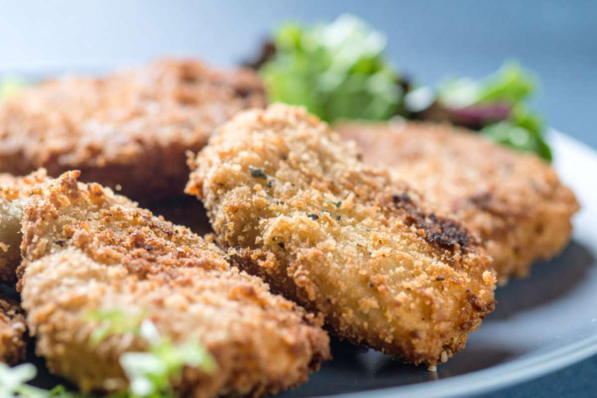 cotolette di funghi dorate