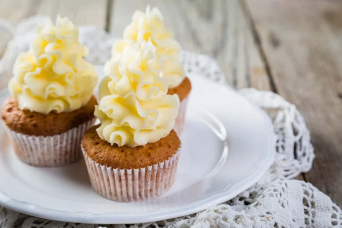 cupcake decorati con crema al burro
