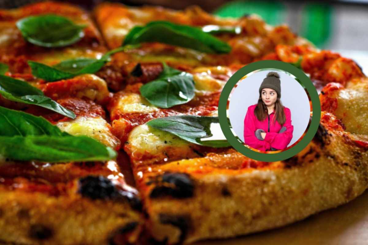 pizza margherita con pomodoro mozzarella e basilico