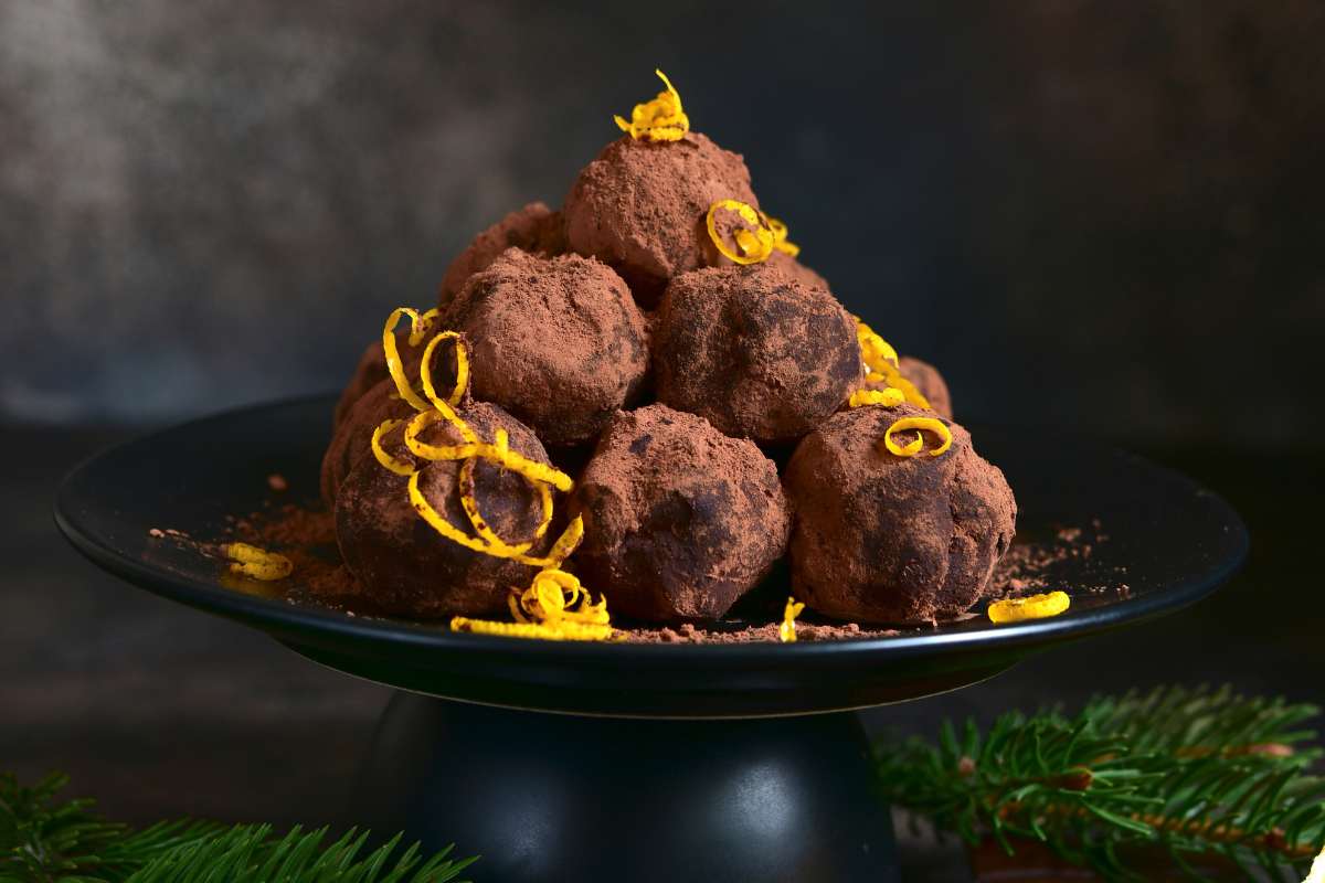 tartufini cioccolato e arancia