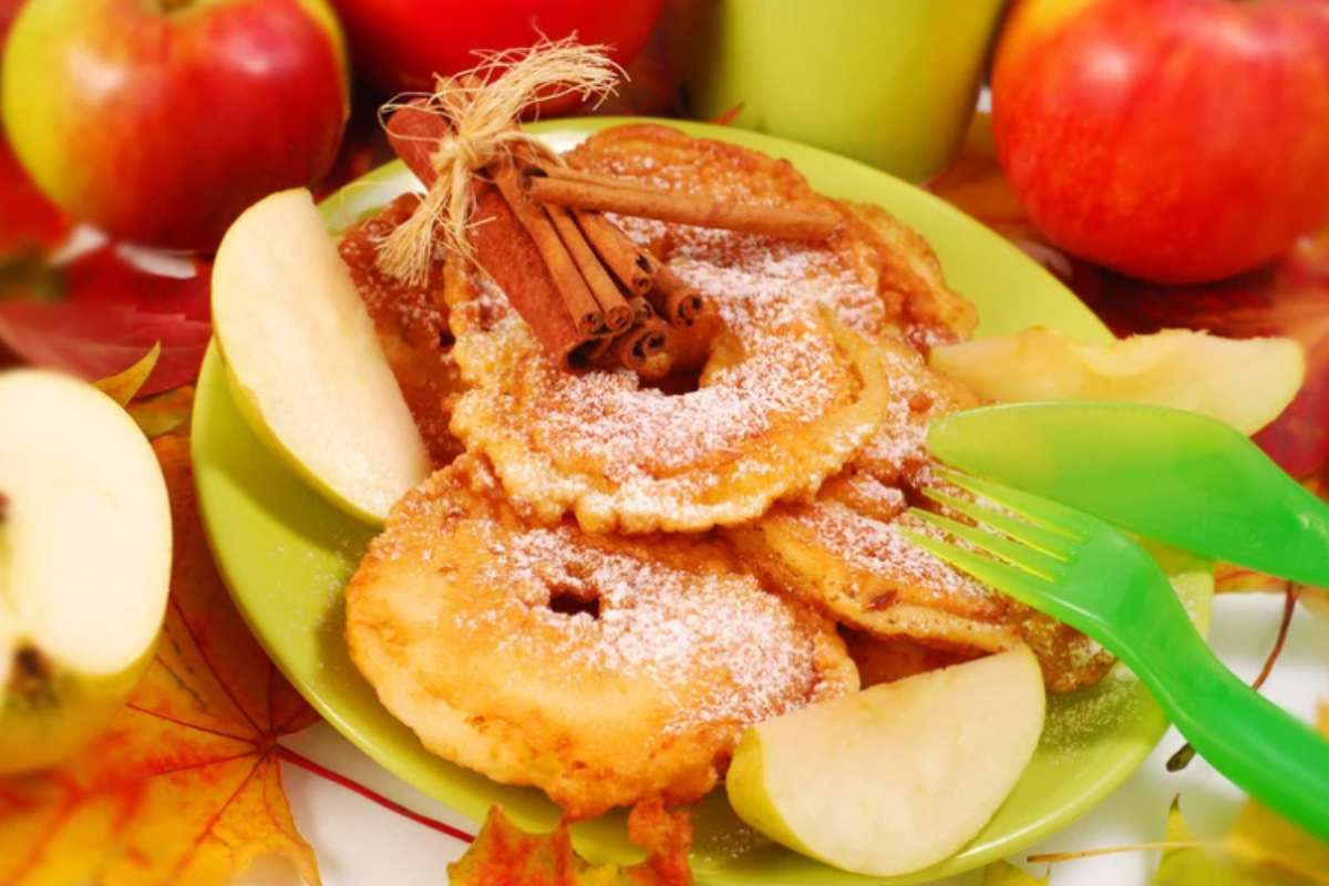 frittelle di mele dorate