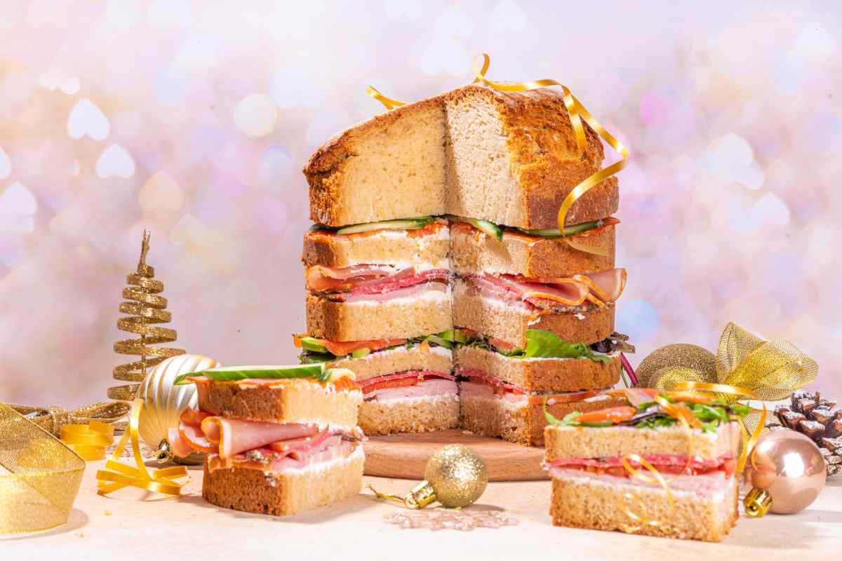 panettone gastronomico tagliato