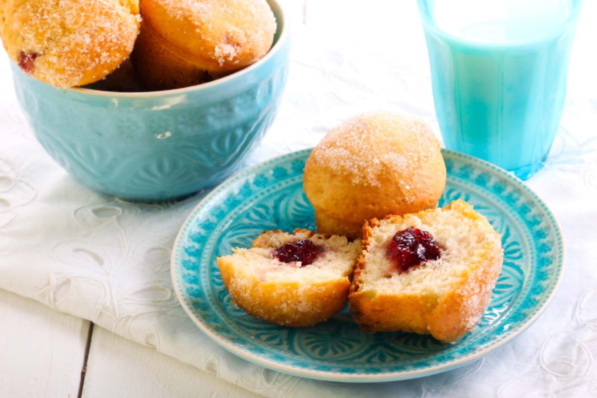 muffin con ripieno cremoso