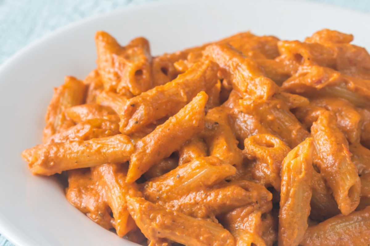 piatto di penne alla vodka