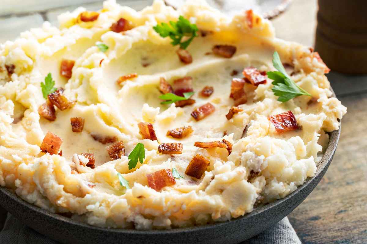 purè di patate e pancetta