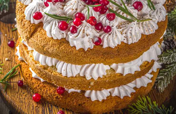 Gingerbread Cake di Natale a tre strati