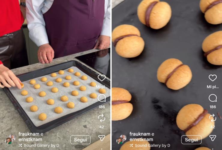 preparazione baci di dama