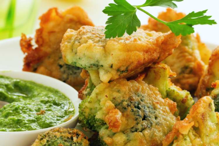broccoli dorati fritti in pastella