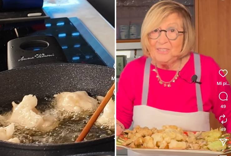 Anna Moroni prepara fritto misto