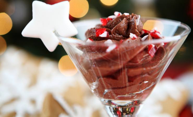 calice con mousse al cioccolato