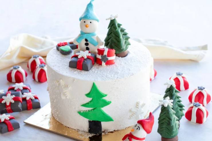 decorazioni di natale in pasta di zucchero